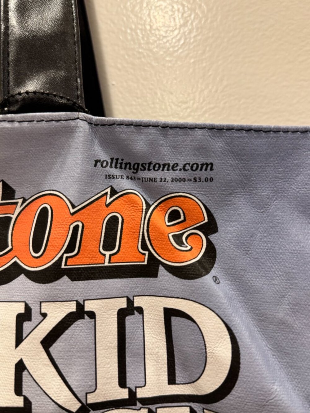NWT Limited Edition Kid Rock Rolling Stone Tote Bag – Iconic Kid Rock Cover - Picture 2 of 8